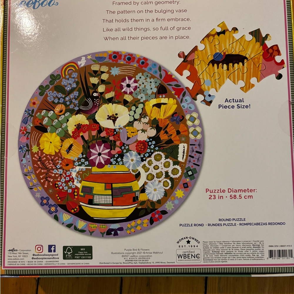 EEBOO Peace & Love puzzle - Picture 2 of 5